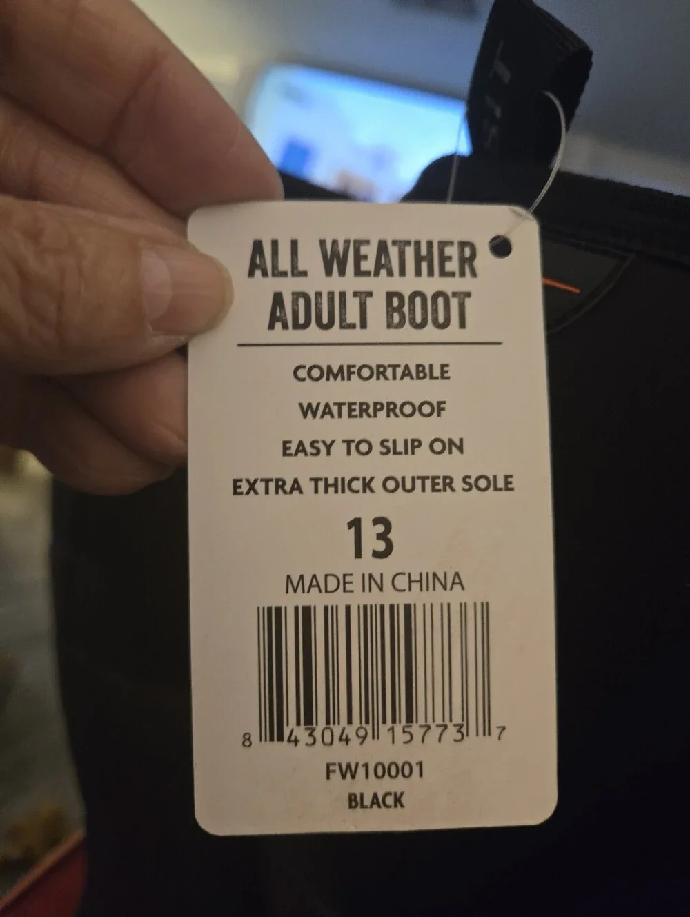Men's Black Habit Waterproof Work Boots, Size 13